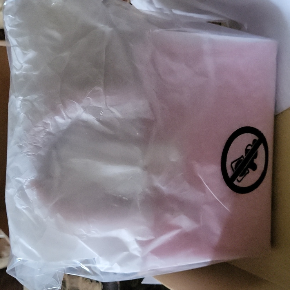 Michael kors  med  snake skin pink satchel it's gift wrap gorgeous dust cover - Picture 4 of 6
